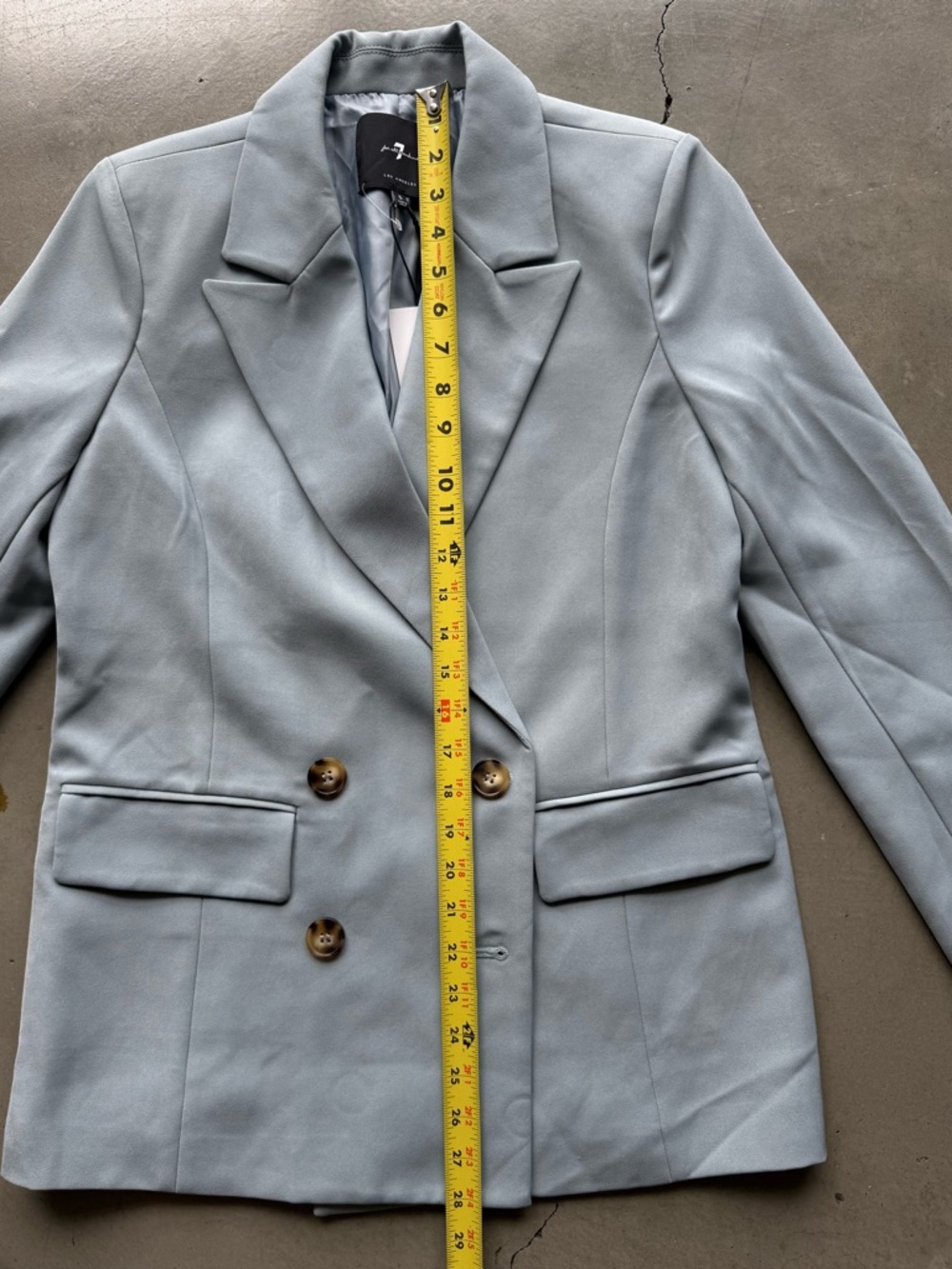 7 For All Mankind / Double Breasted Blazer / Blue - Picture 13 of 14